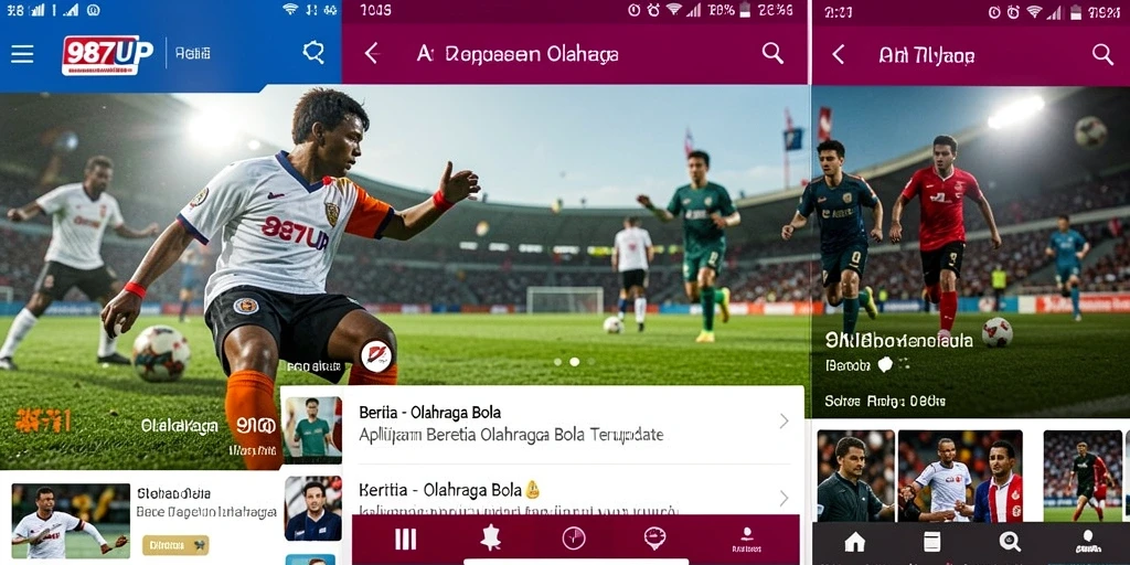Antarmuka aplikasinya yang menarik dan informatif untuk berita olahraga bola.