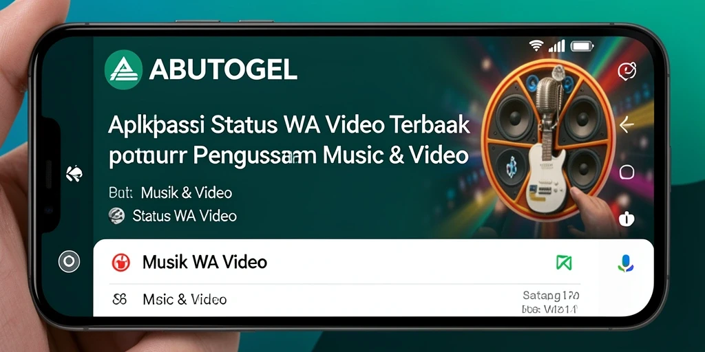 Tampilan antarmuka ABUTOGEL yang intuitif untuk Status WA Video.
