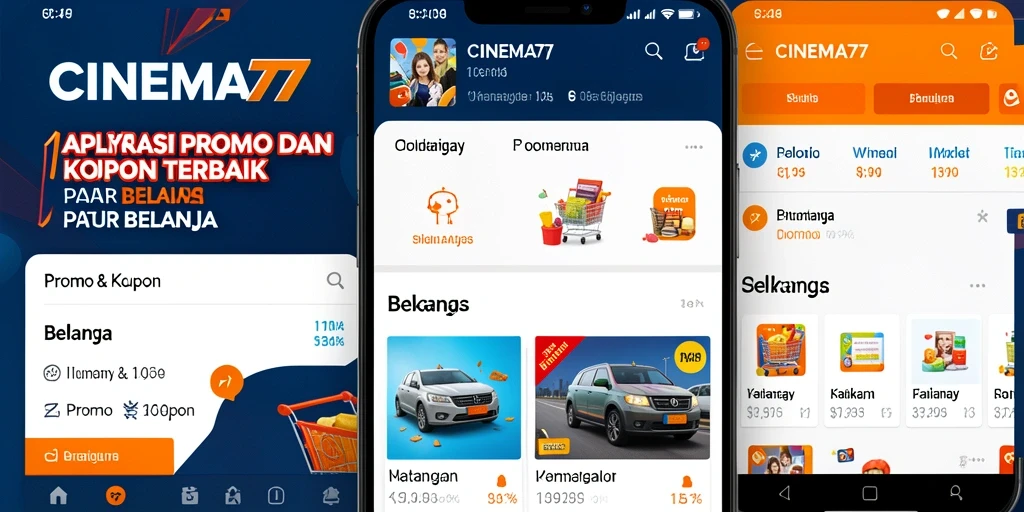 Tampilan antarmuka CINEMA77 yang user-friendly untuk promo dan kupon.