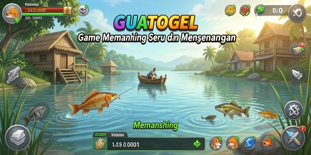 Tampilan antarmuka GUATOGEL yang memukau saat memancing.
