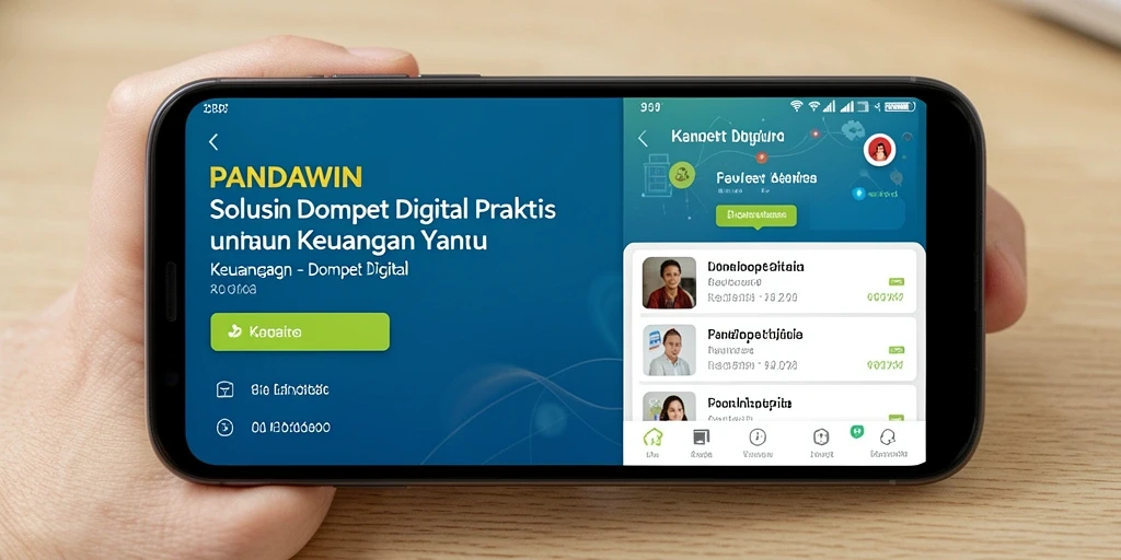 Tampilan antarmuka aplikasi PANDAWIN yang menarik dan mudah digunakan.