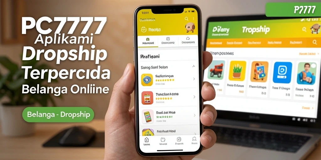 Tampilan antarmuka aplikasi Dropship PC777 yang sederhana dan fungsional.