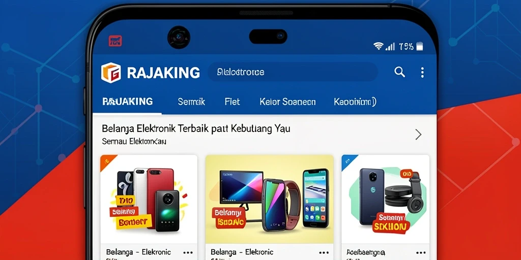 Antarmuka aplikasi RAJAKING yang modern dan mudah digunakan.