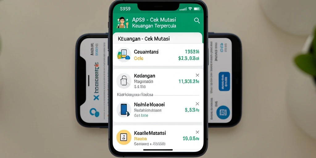 Antarmuka S9S9 menampilkan fungsi Cek Mutasi yang jelas dan mudah diakses.