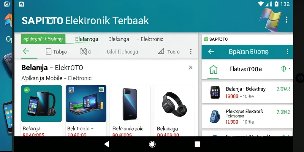 Tampilan antarmuka aplikasi SAPITOTO yang modern dan user-friendly.