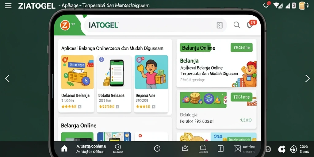 Tampilan antarmuka ZIATOGEL yang menarik dan fungsional.